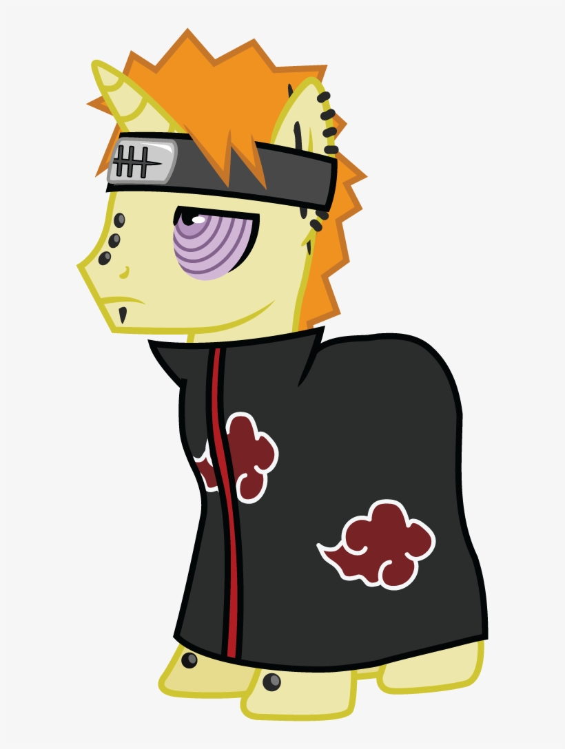 Ah-darnit, Naruto, Pain, Pain , Ponified, Safe, Simple - Pain Naruto As A Pony, transparent png