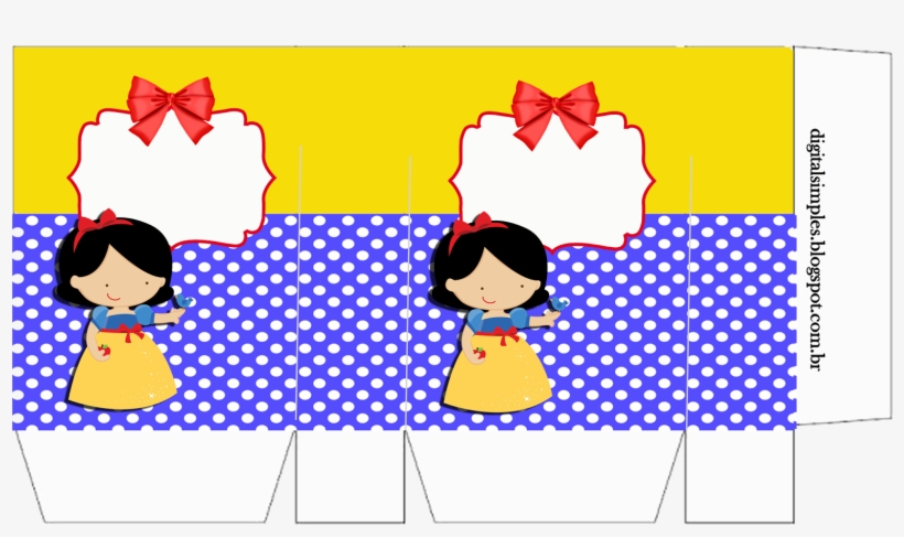 Bolsas De Papel Para Imprimir Gratis - Sacolinha Branca De Neve Cute, transparent png