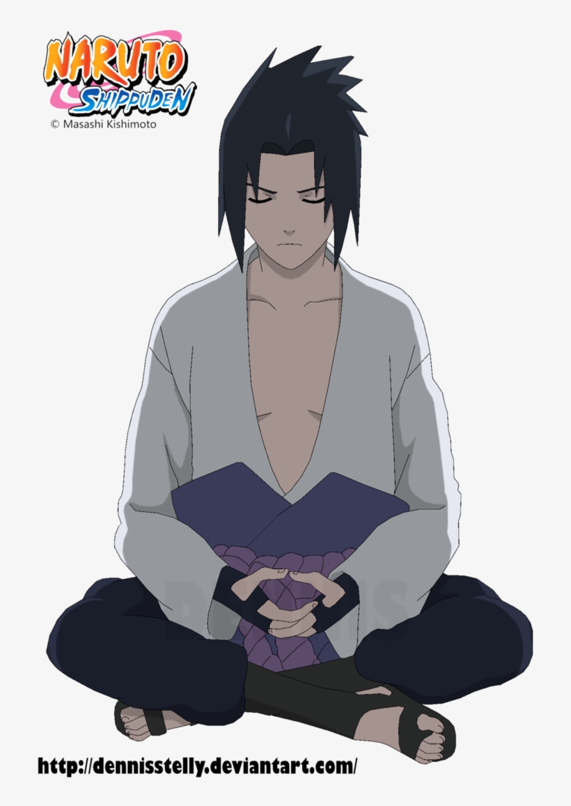 Sasuke Akatsuki Png - Sasuke Uchiha Meditating, transparent png