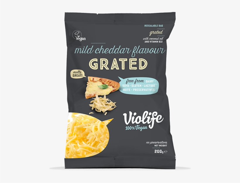 Violife Grated Cheese (200g) - Violife Grated Cheese, transparent png