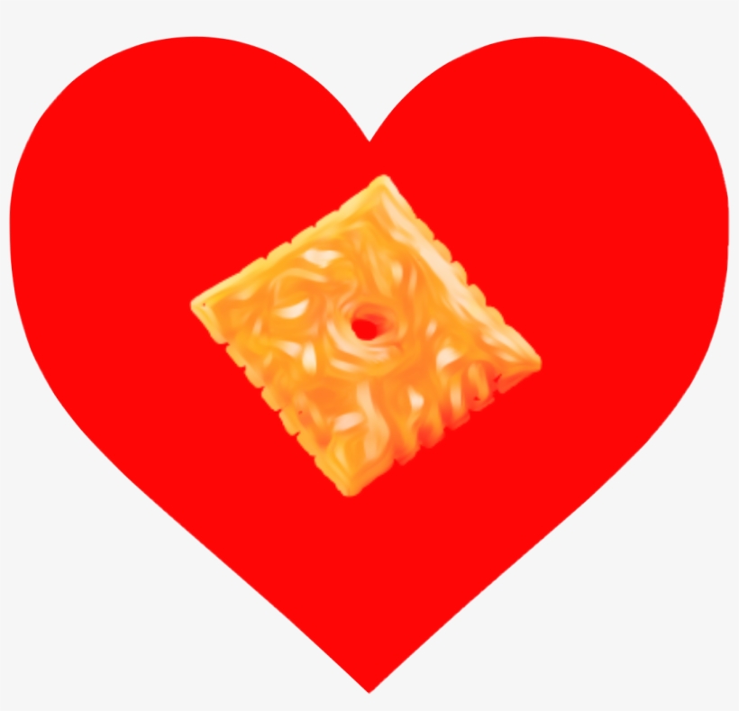 Ode To Cheez-it's Cheezit Cheezits Cheese Ode Odeto - Heart, transparent png