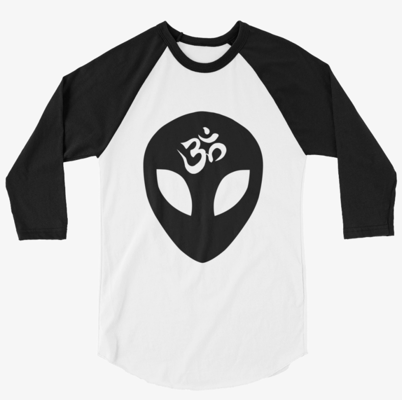 Ohm Alien Raglan - Peace Starts On Our Plate 3/4 Sleeve Raglan Unisex, transparent png