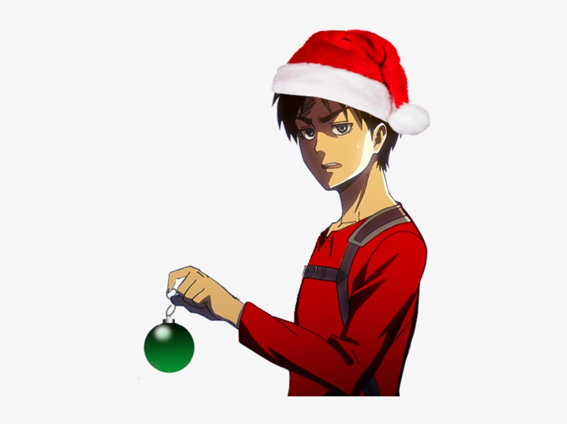Anime, Christmas, And Transparent Image - Eren Jaeger Christmas, transparent png