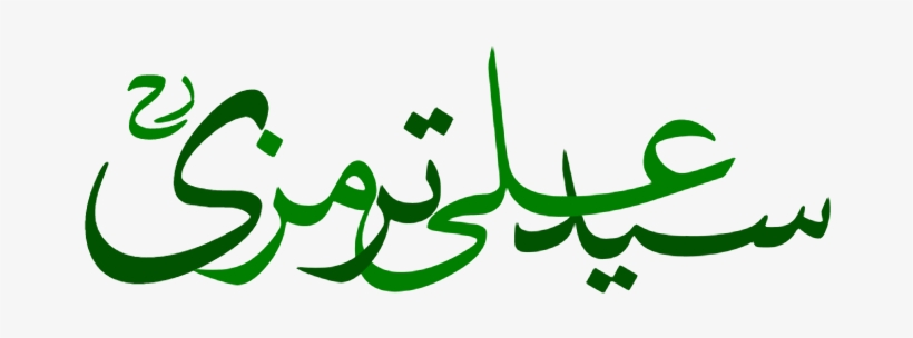 Ali Tirmiz - Calligraphy, transparent png