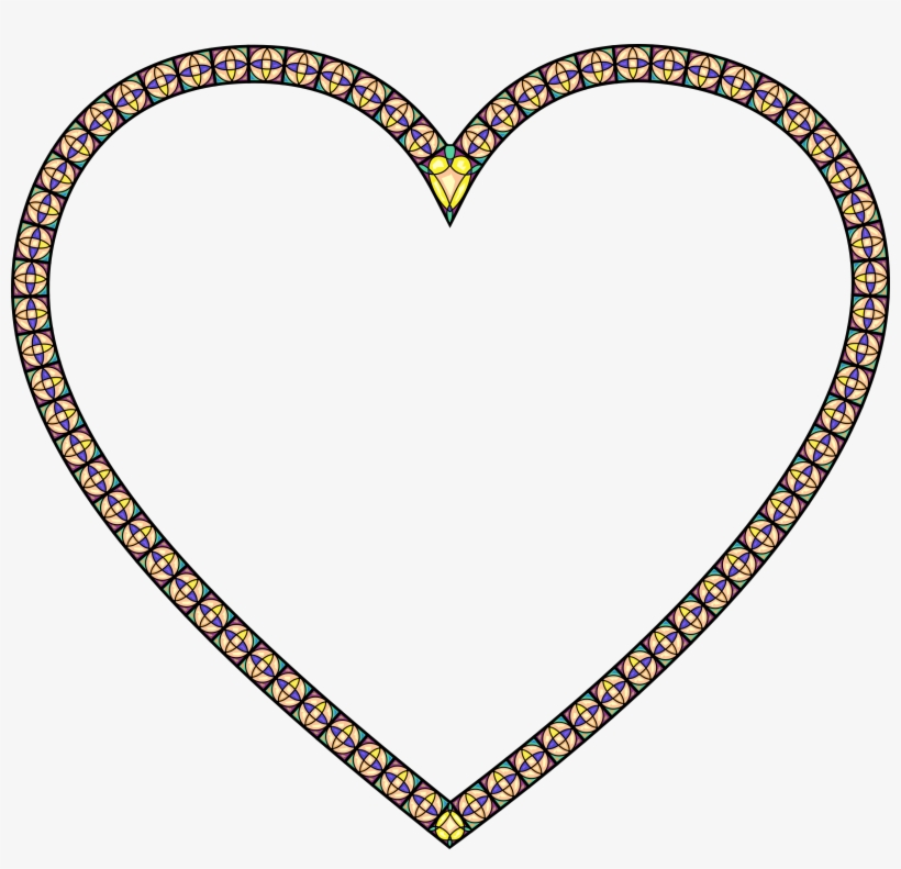 This Free Icons Png Design Of Stained Glass Heart 2, transparent png