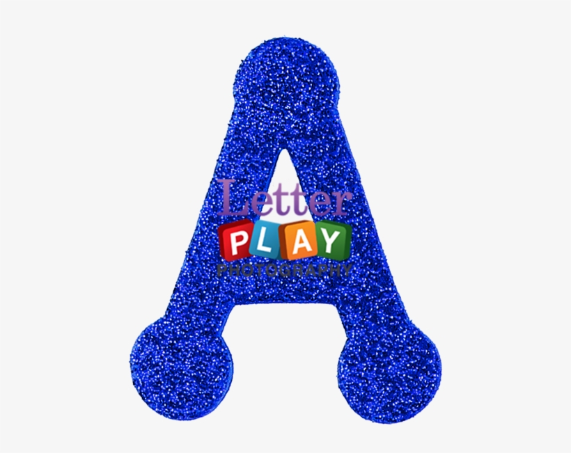 Buy Letterblueglitter The Letter A In Blue Glitter, transparent png