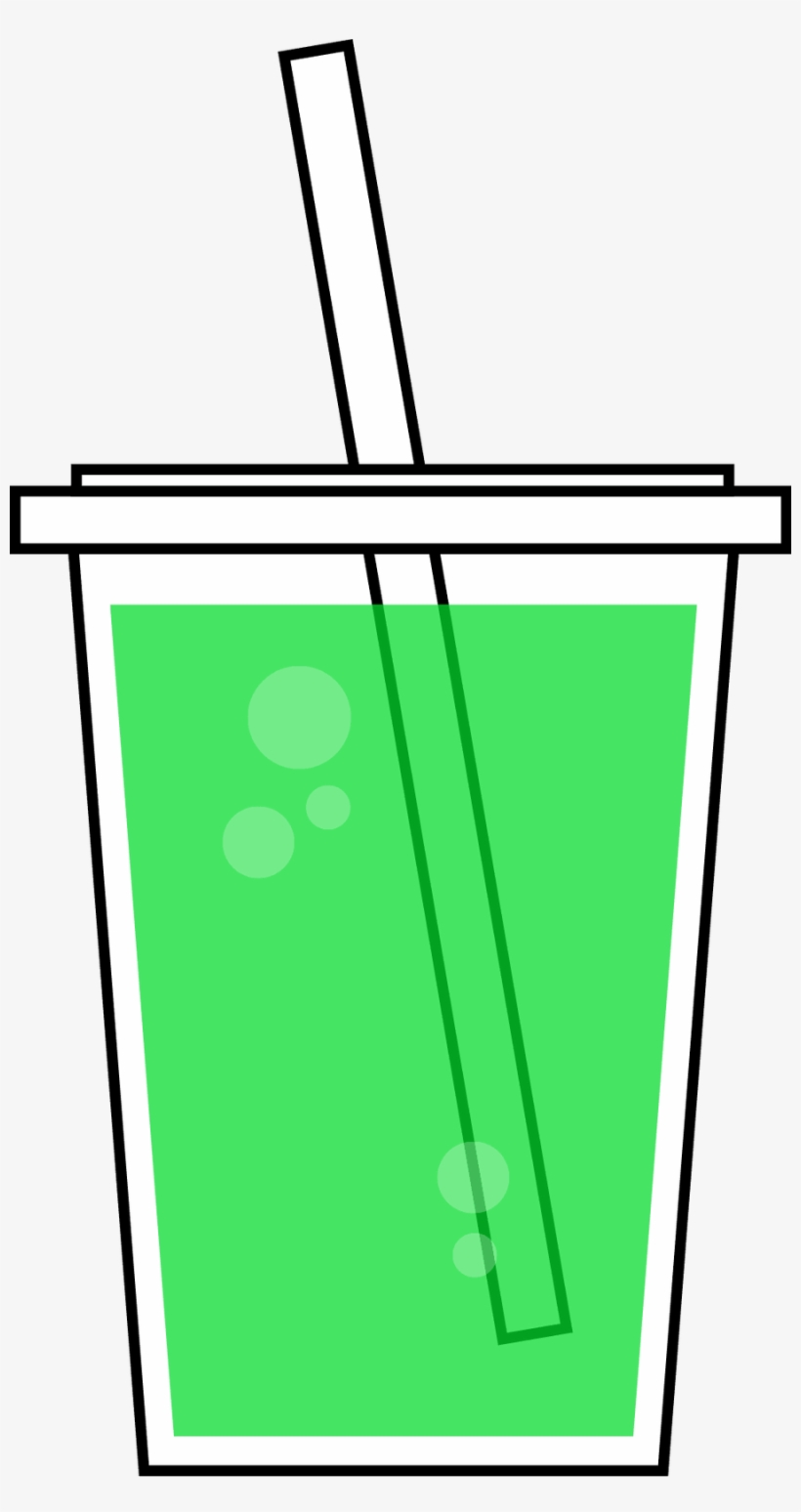 Cup Clipart Slushie - Green Juice Clipart, transparent png