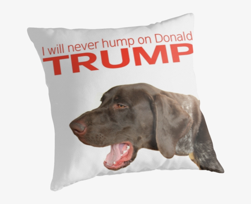 I Will Never Hump On Donald Trump - Ich Werde Nie Buckel Auf Donald Trump! Rundes Keramik, transparent png