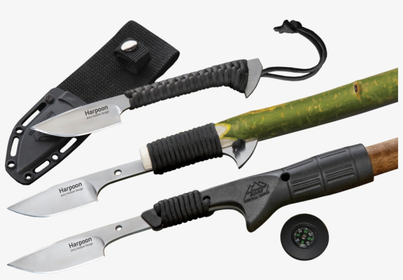 Outdoor Edge Cutlery Harpoon Fixed Blade Knife Handle - Survival Spear, transparent png