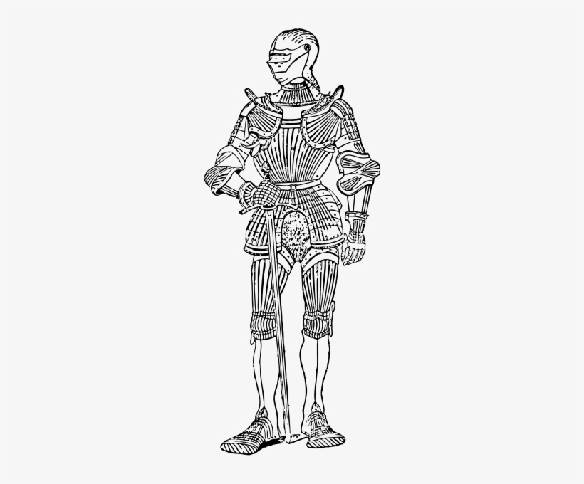 Suit Of Armor Front Png Clip Arts - Suit Of Armor Drawing, transparent png