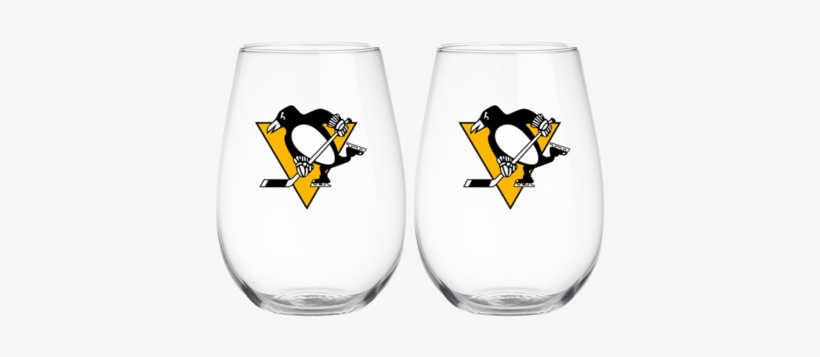 Pittsburgh Penguins 2 Pack Stemless Wine Glasses - Pittsburgh Penguins, transparent png