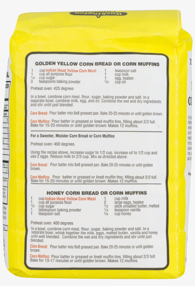 Fine Cornmeal Nutrition, transparent png