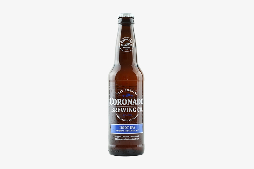 Coronado Idiot Ipa - Beer Bottle, transparent png
