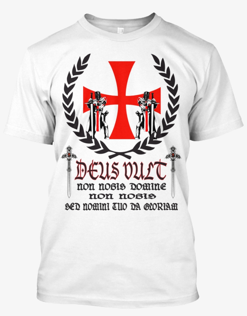 Deus Vult Hanes Tagless Tee T-shirt - Camisa Deus Vult, transparent png