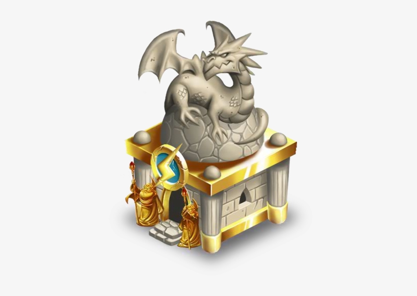 Deus Vault - Dragon City Dragon Statue, transparent png