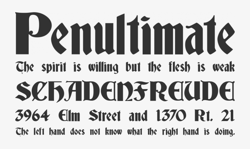 Https - //cdn3 - Fontsquirrel - Com/fnt - Png - Gothic Font, transparent png