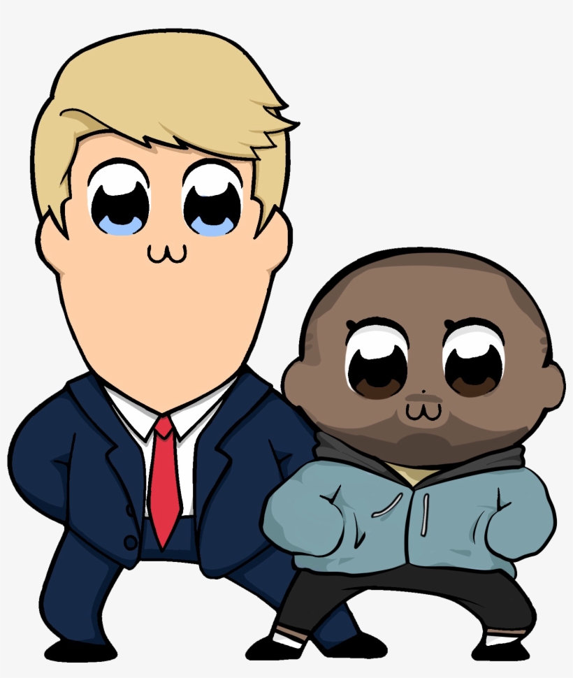 Image Of Trump And Kanye Pop Team Epic - Kanye West, transparent png