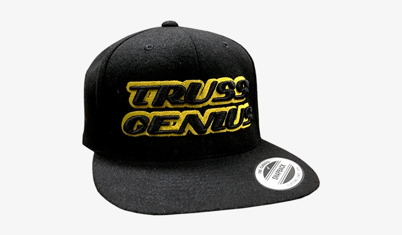 Truss Genius Limited Edition Black And Gold Snapback - Hat, transparent png