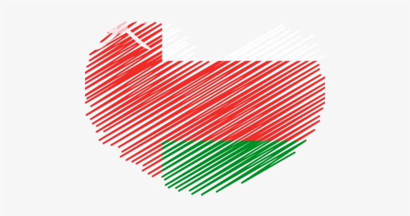 Oman Heart Flag - Trinidad And Tobago Heart Flag, transparent png