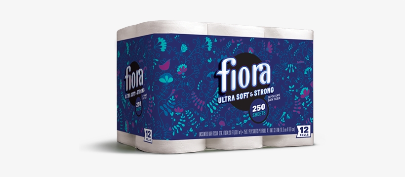 Fiora Ultra Soft & Strong Toilet Paper Mega Rolls - Toilet Paper - Fiora Ultra Soft & Strong Bath Tissue-, transparent png
