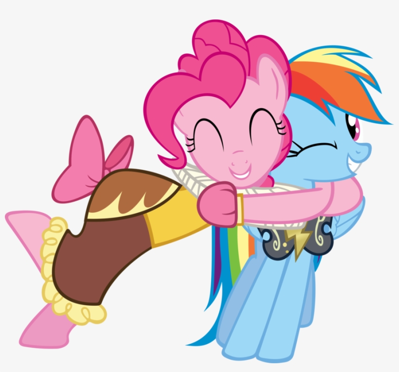 More Like Success By - Pinkie Pie Hug Rainbow Dash, transparent png