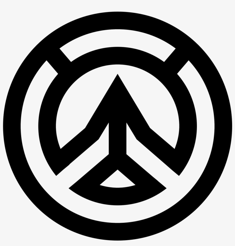 Png 50 Px - Overwatch Logo Black And White Png, transparent png