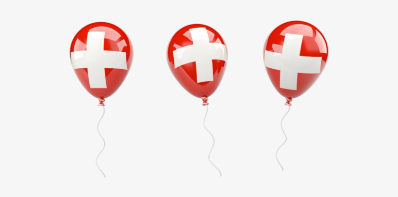 Illustration Of Flag Of Switzerland - Dominican Republic Balloons, transparent png