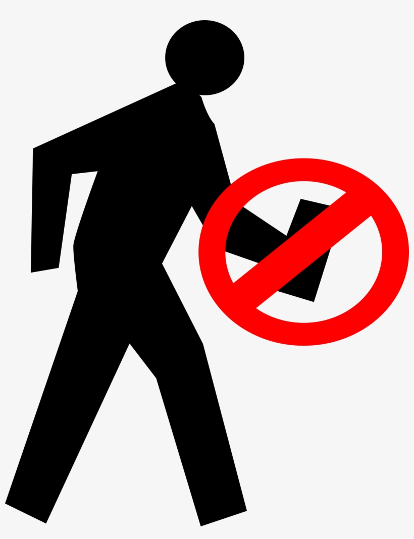 This Free Icons Png Design Of No Smartphone Walking, transparent png