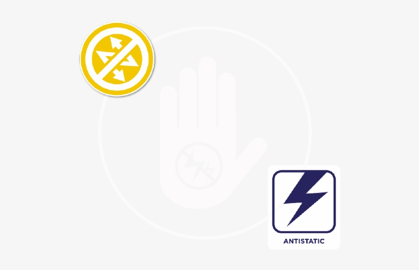 The Ultimate Anti Static Solution For Your Products - Double Band ? Purple & Bright Gold Labels, transparent png