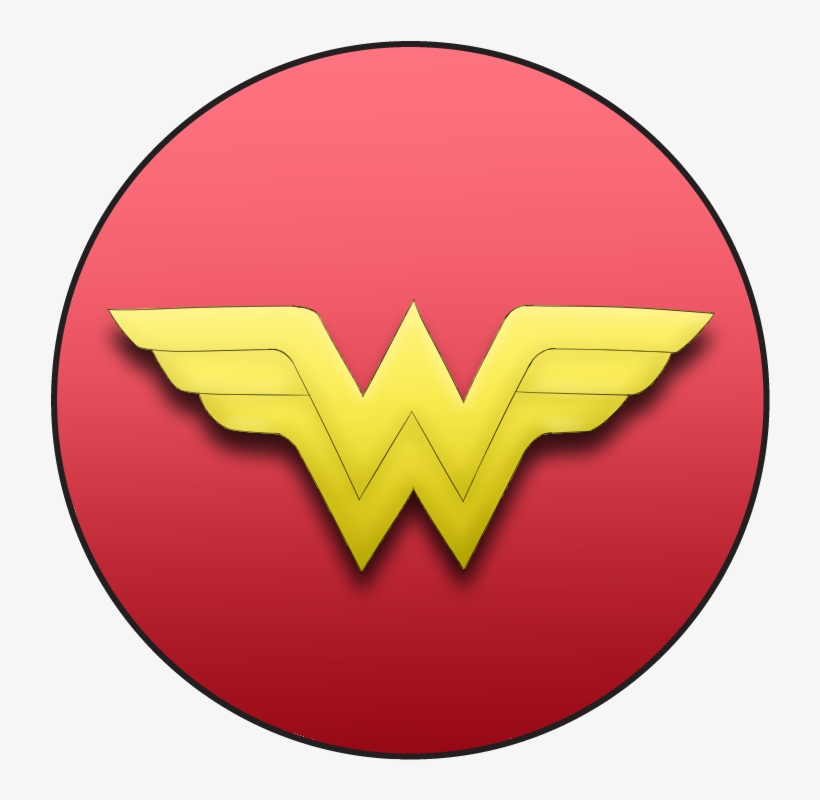 Wonderwomanbutton, transparent png