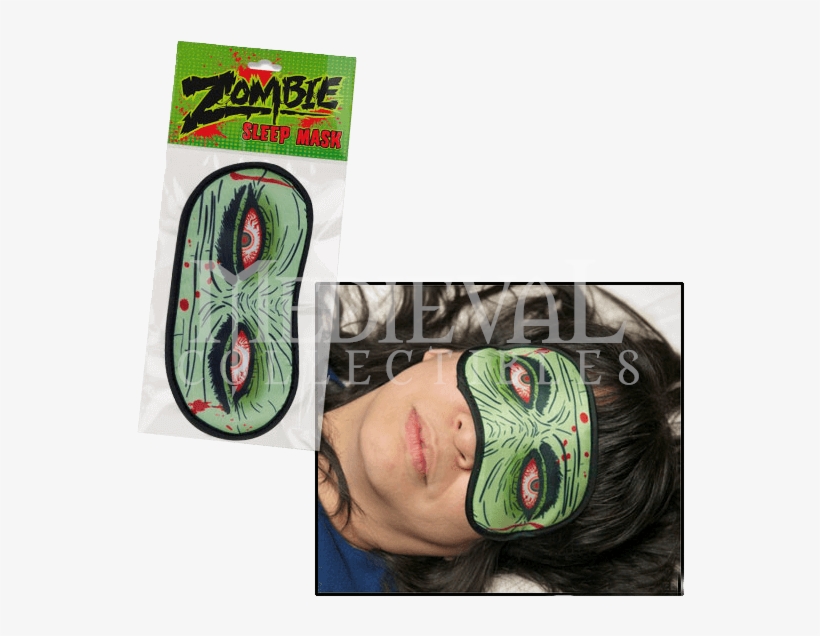 Zombie Eyes Undead Novelty Sleep Mask Polyester With - Funny Eye Cover, transparent png