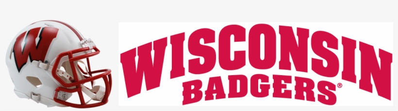 Wisconsin Football - Riddell Ncaa Wisconsin Speed Mini Helmet, White, transparent png