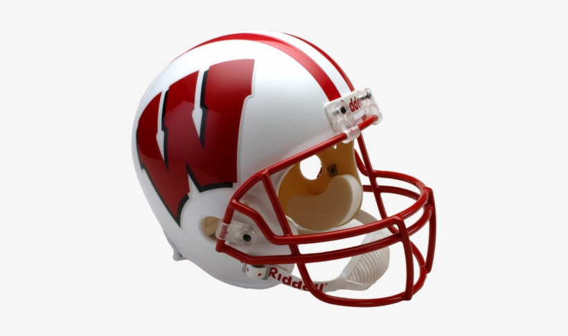 Wisconsin Badgers Ncaa Replica Full Size Helmet - Throwback Nfl Helmets, transparent png