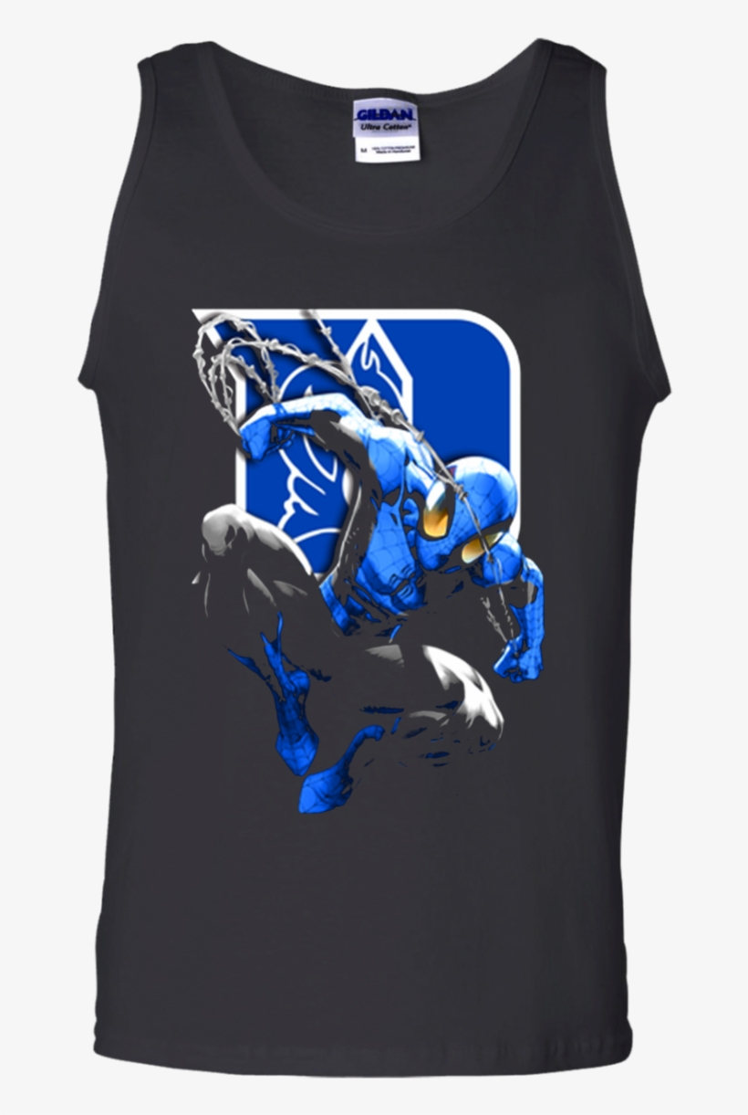 Spiderman Duke Blue Devils T Shirt Cotton Tank Top-halloween20xx - Shirt, transparent png
