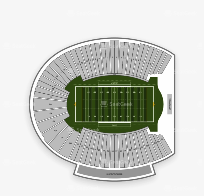 Parking North Carolina Tar Heels At Duke Blue Devils - Wallace Wade Stadium, transparent png