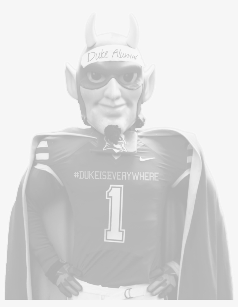Duke Blue Devil Wearing A Cap With - Duke University, transparent png
