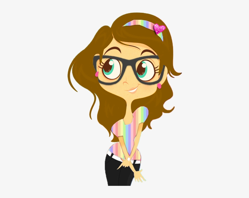 Dolls Png - Monita Con Lentes, transparent png