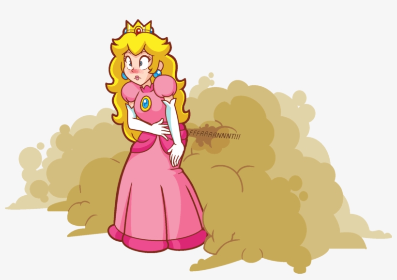 Clip Free Download Peaches Drawing Princes - Princess Peach Fart, transparent png
