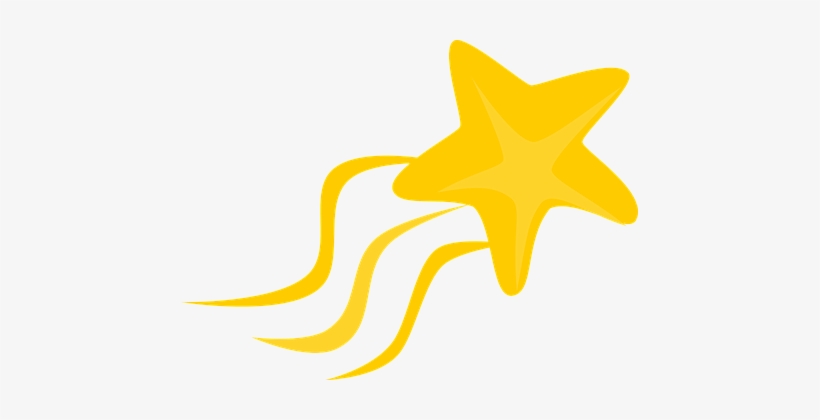 Shooting Star Meteoroid Star Meteorite Yel Shooting Star Clipart 457x340 Png Download Pngkit