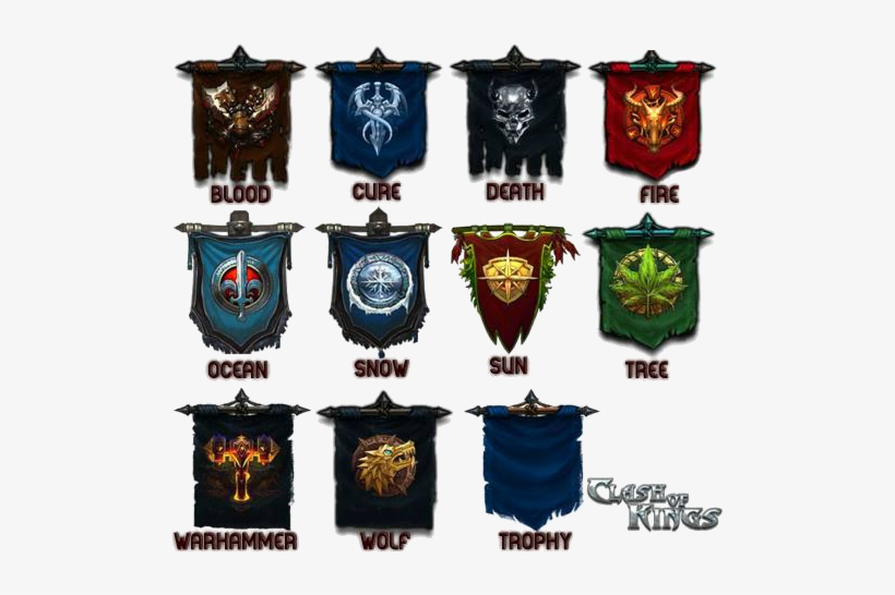Banners - Clash Of Kings Alliance Banners, transparent png
