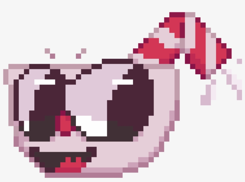 Cuphead Pixel Head - Cuphead Pixel, transparent png