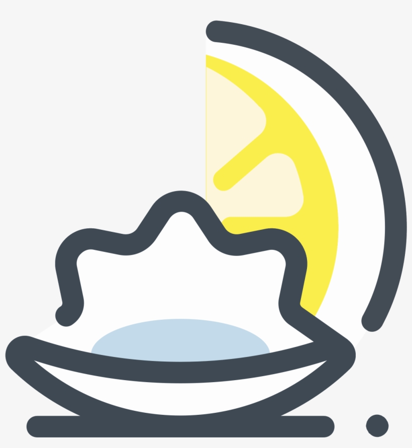 Oysters With Lemon Icon - Icon, transparent png