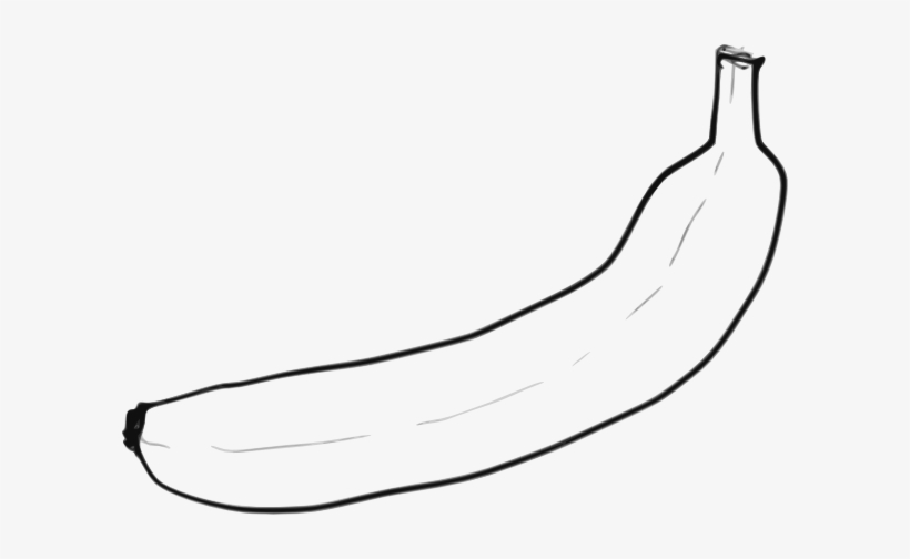 Single Line Art Banana Svg Clip Arts 600 X 424 Px, transparent png