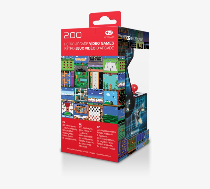 My Arcade Mini Retro Arcade 300 Built-in Video Games - Dreamgear Retro Arcade Machine X, transparent png