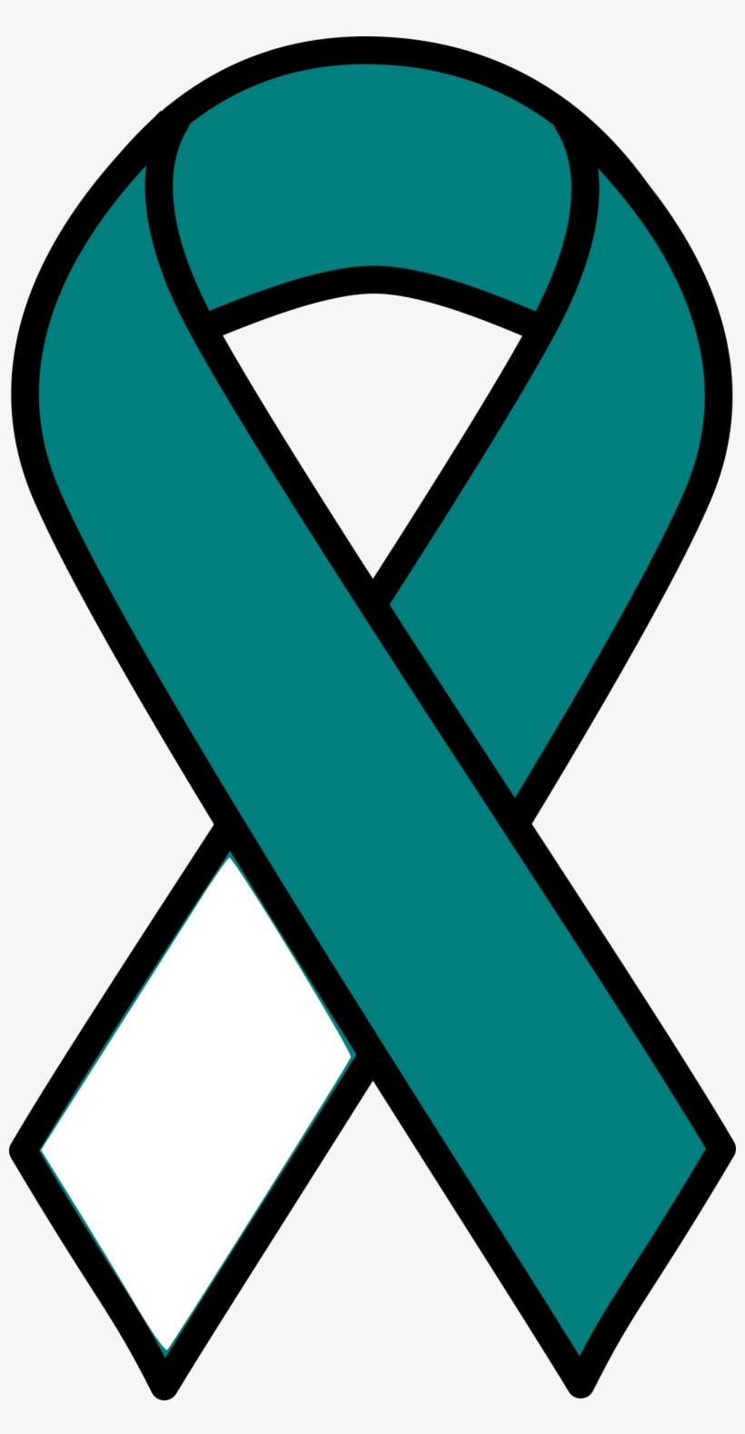 Clipart - Cervical Cancer Ribbon, transparent png