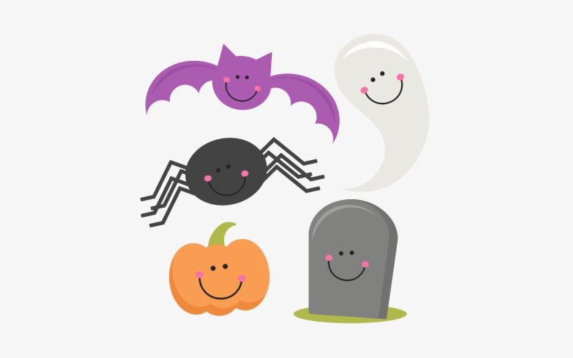 Cute Halloween Png Background Image - Misskate Cuttables Halloween, transparent png
