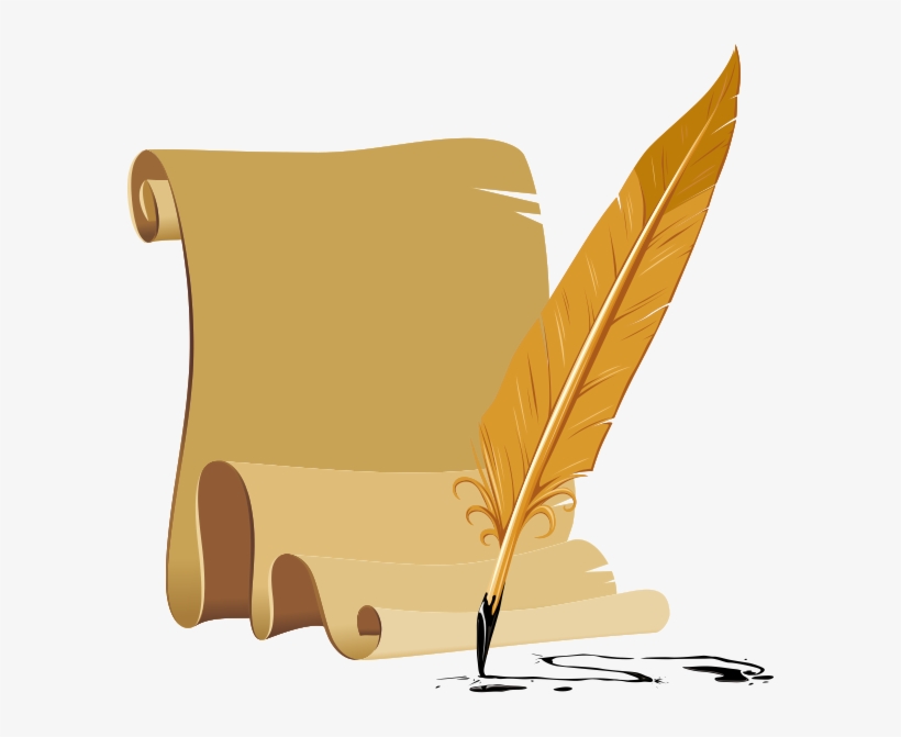 Captain Grandpa Png Free Stock - Scroll Clipart And Pen, transparent png