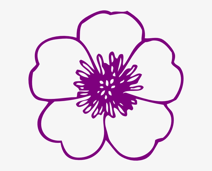 Violet Flower Clip Art Clipart - Violet Flower Clip Art, transparent png
