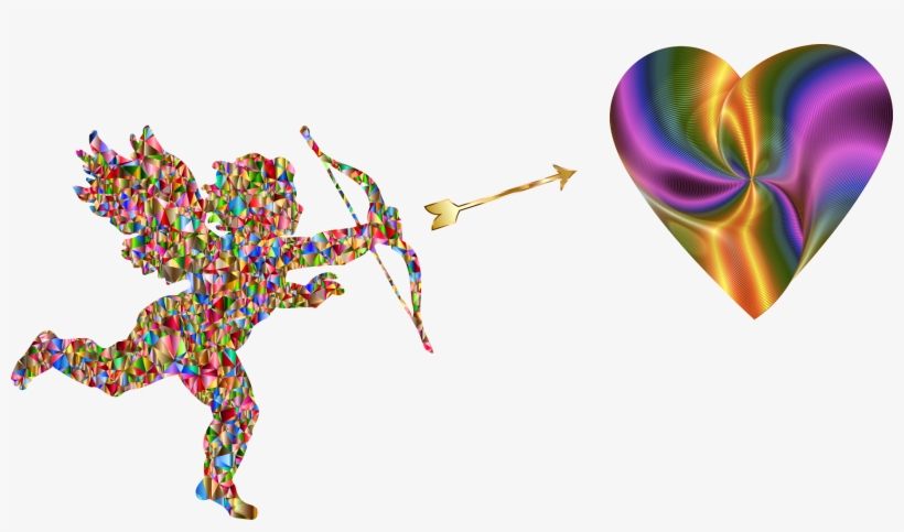 This Free Icons Png Design Of Cupid Shooting Heart, transparent png