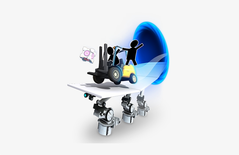 Enter The Aperture Science Enrichment Center And Experience - Portal Bridge Constructor Png, transparent png